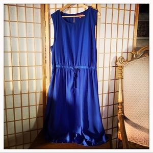 Plus Size 22 Jessica London Silky Blue Dress.